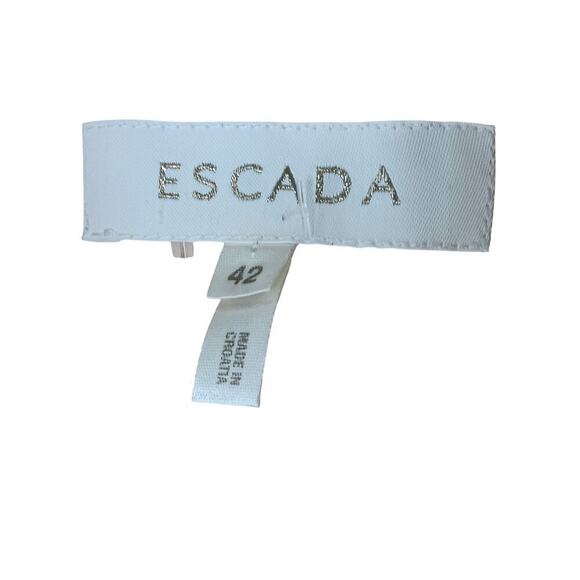 Vintage Escada Jacket Blazer Apricot Cashmere Silk Blend Button Front Size 42 - Picture 13 of 16